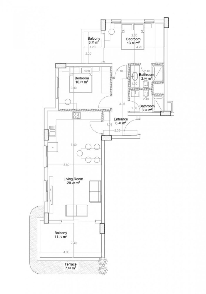شقة 2+1 في Yekta Green Life Gazipasa Residence, Gazipasa, Turkey رقم 39575 1