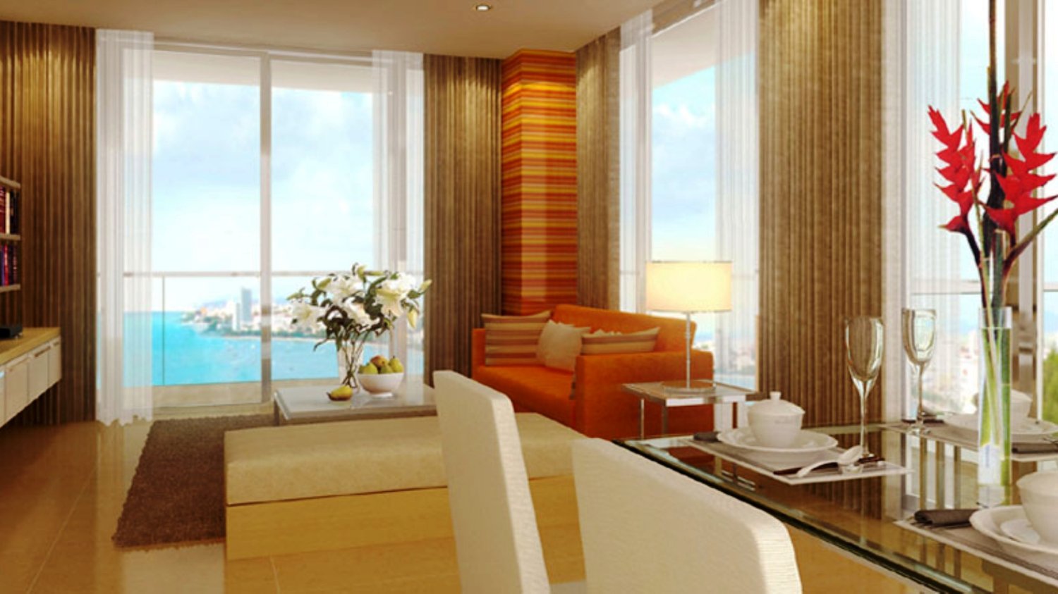 شقة 1 غرف نوم  في The Cliff Pattaya, Thailand رقم 28890