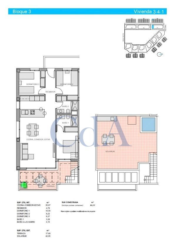 3 غرف نوم شقة في Guardamar del Segura, Spain رقم 6251
