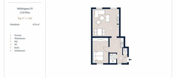 2-Zimmer Wohnung in Meidling, Austria, Nr. 194678 14