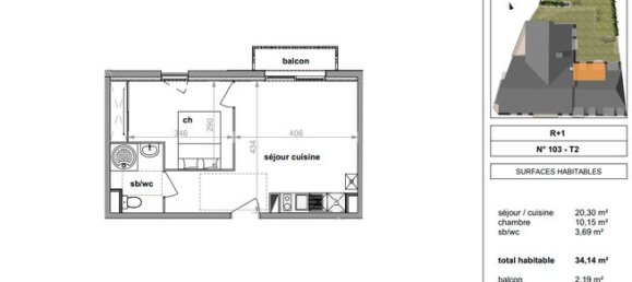 1 bedroom Apartment in Darnetal, France No. 310766 4