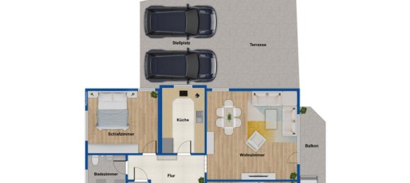 4غرفة شقة في Bergstrase, Germany رقم 305463 12