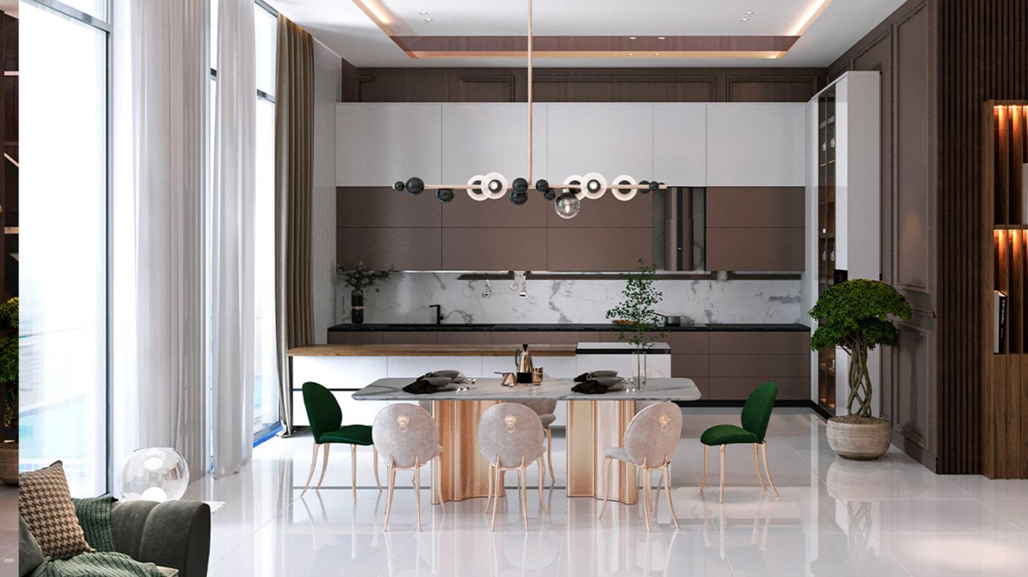 Квартира с 4 спальнями в VIEWZ RESIDENCES, Джумейра Лейк Тауэрс, ОАЭ № 61302