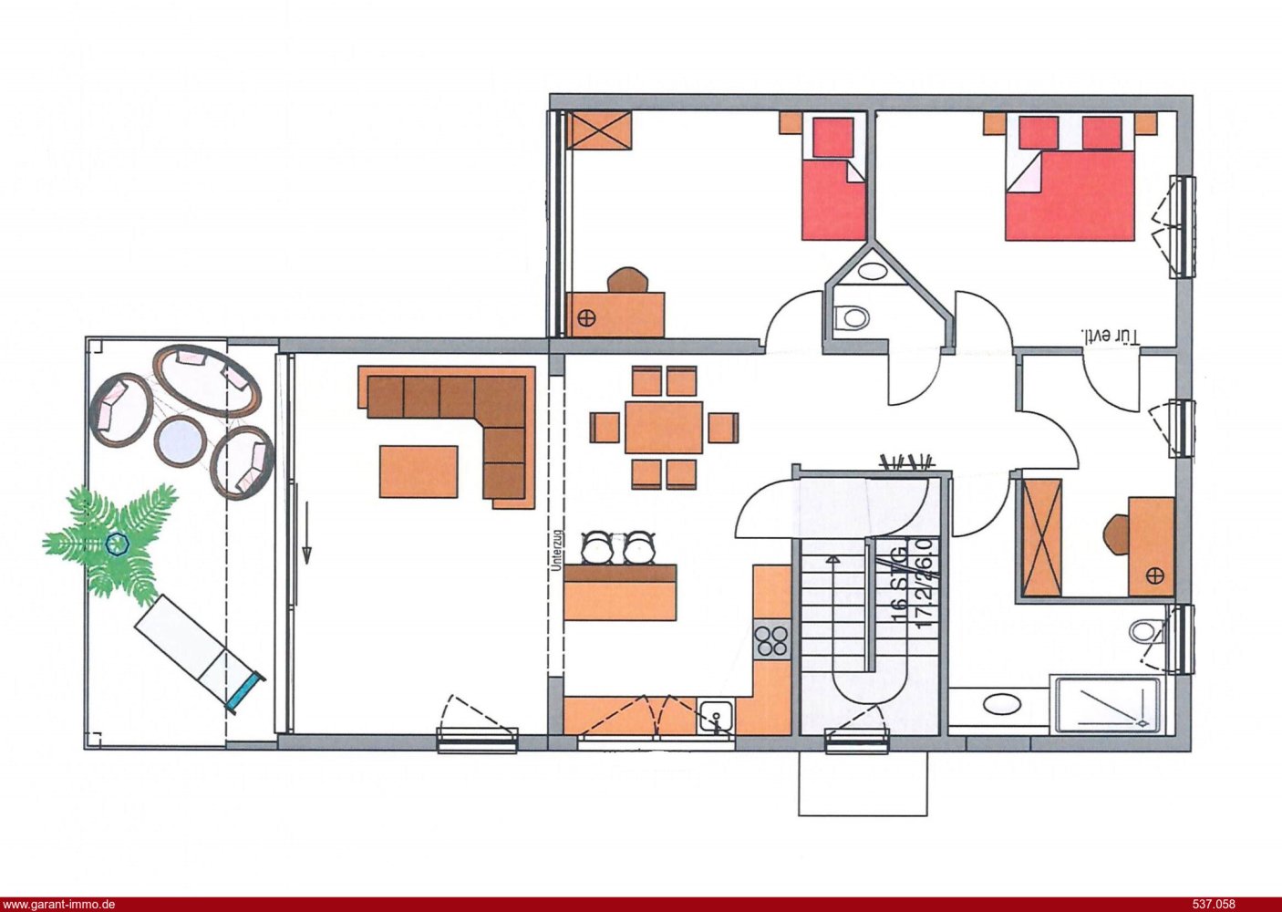 Квартира с 4 комнатами в Карлсруэ, Германия № 2189