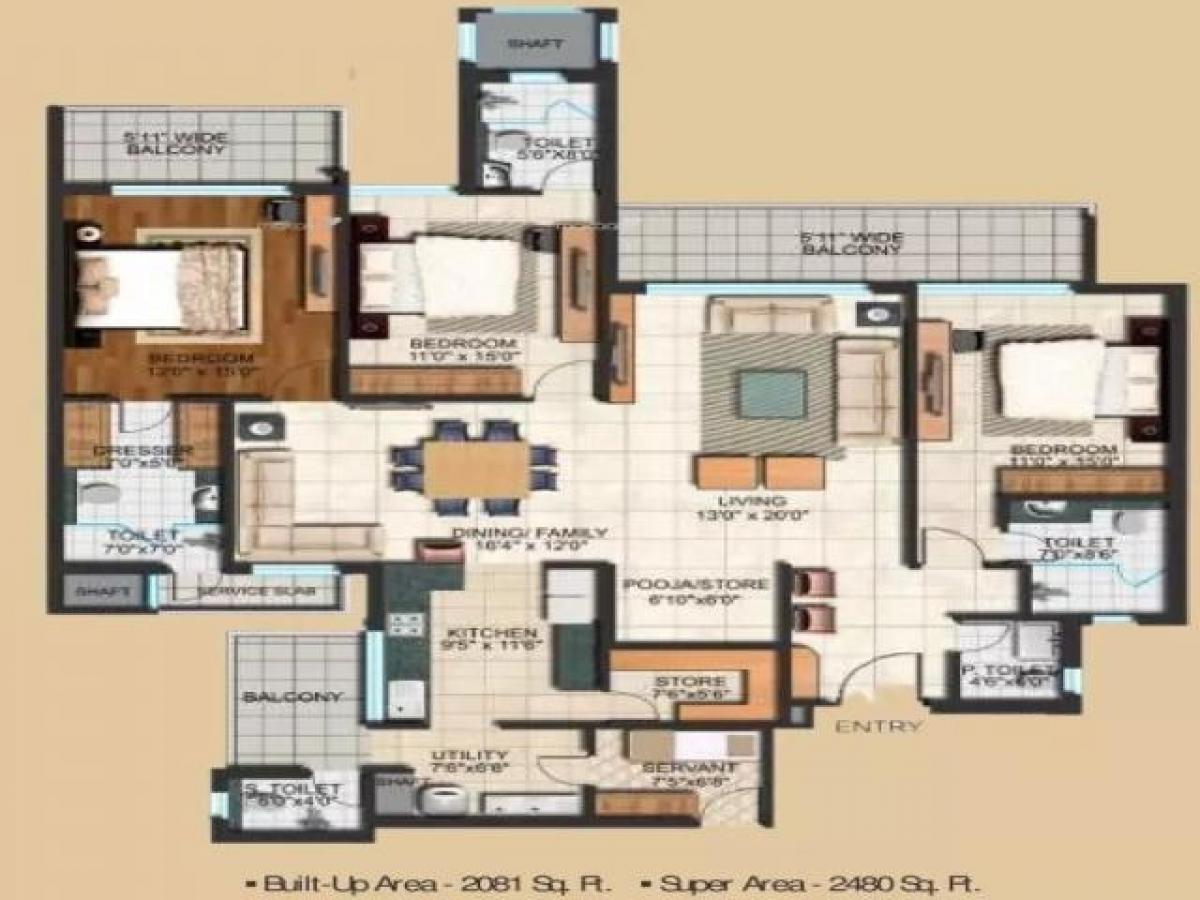 3 bedrooms House in Mohali, India No. 18676