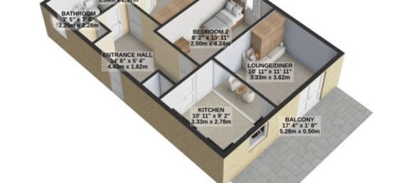 2 bedrooms Apartment in Hayes, United Kingdom No. 13515 15