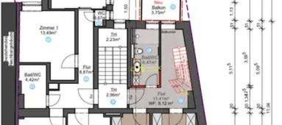 Дуплекс с 2 спальнями в Ашаффенбург, Германия № 320387 11