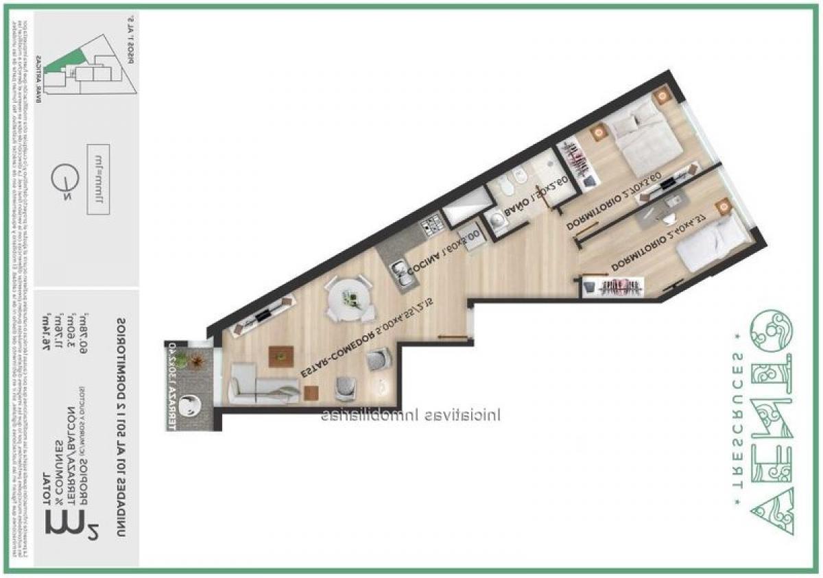 2 bedrooms Apartment in Montevideo, Uruguay No. 10170