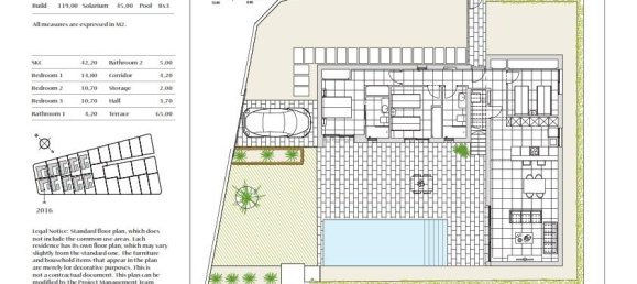 3 غرف نوم فيلا في Algorfa, Spain رقم 6273 6