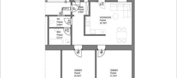 3غرفة شقة في Rudolfsheim-Funfhaus, Austria رقم 12140 19