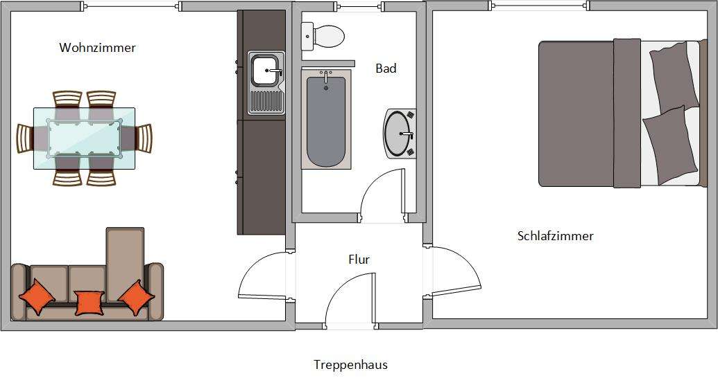 1 غرف نوم شقة في Regensburg, Germany رقم 279929