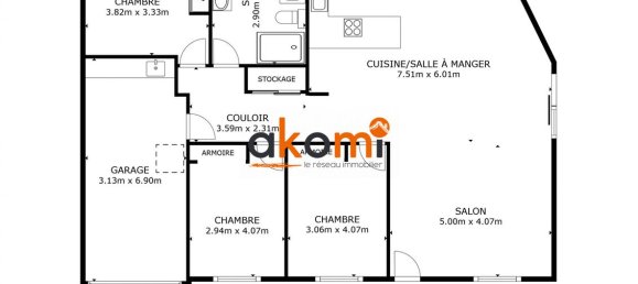 3 غرف نوم منزل في Fontoy, France رقم 159083 8