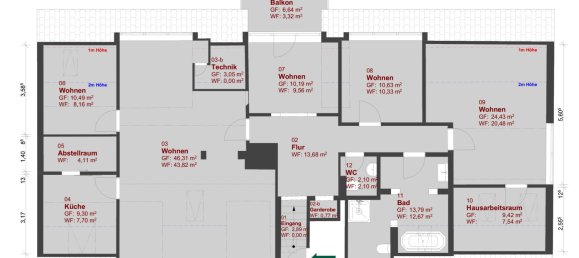 Apartamento de 3 dormitorios en Munich, Germany No. 306820 30