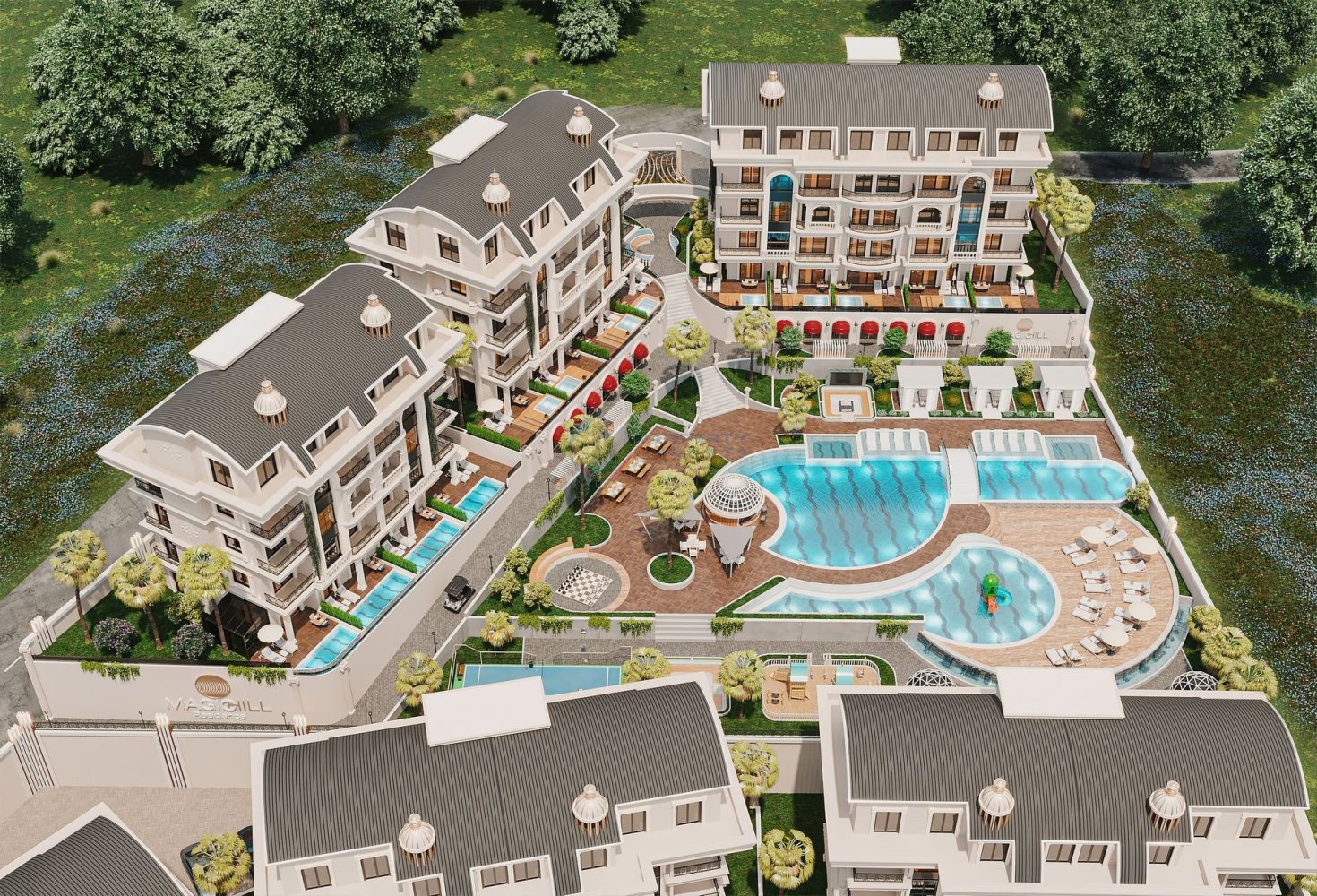 Wohnung 1+1 in Alanya, Turkey, Nr. 46962