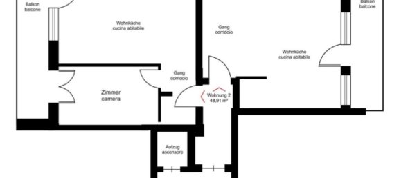 2غرفة شقة في Trentino-Alto Adige, Italy رقم 259043 27