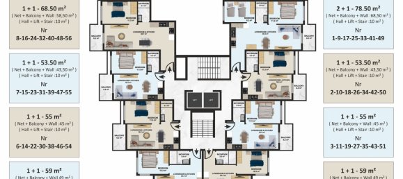 Apartamento 2+1 em Oba, Turkey N.º 13211 26