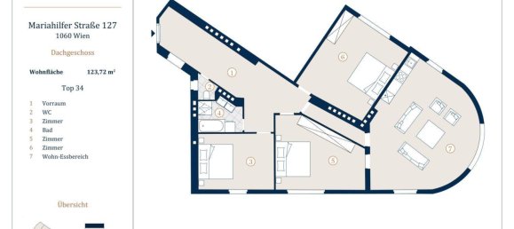 Apartamento de 4 divisões em Mariahilf, Austria N.º 133896 12