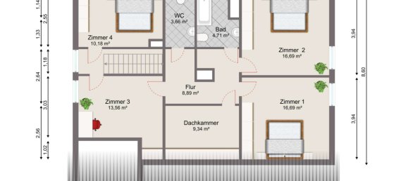 Дом с 4 спальнями в Хоф, Германия № 270414 25