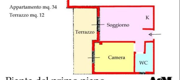 Apartamento de 1 dormitorio en Scalea, Italy No. 253498 3