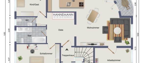 Квартира с 3 спальнями в Альтона, Германия № 85589 2