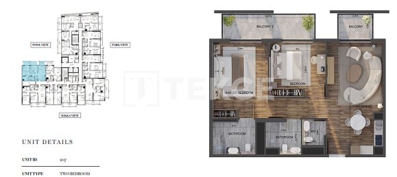 2 dormitorios apartamento en venta en Jumeirah Village Circle, Dubai, UAE № 181373 9