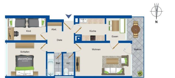 3 rooms Apartment in Munich, Germany No. 196198 12