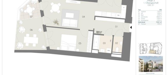 3 rooms Apartment in Wieden, Austria No. 4988 12