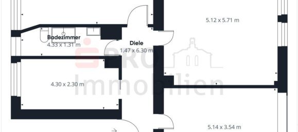 Квартира с 2 спальнями в Саарбрюккен, Германия № 296169 11