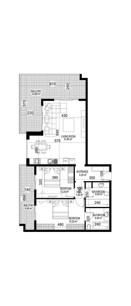 Apartamento de 2+1 en Yekta Kingdom Premium, Mahmutlar, Turkey No. 36383 1
