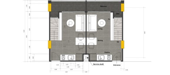 Кондоминиум с 1 спальней в Utopia Loft, Пхукет, Таиланд № 29414 10