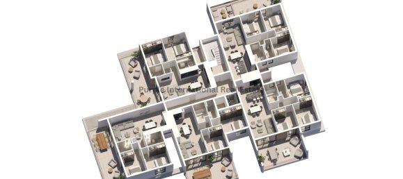 Apartamento de 3 dormitorios en Aradippou, Cyprus No. 3600 7