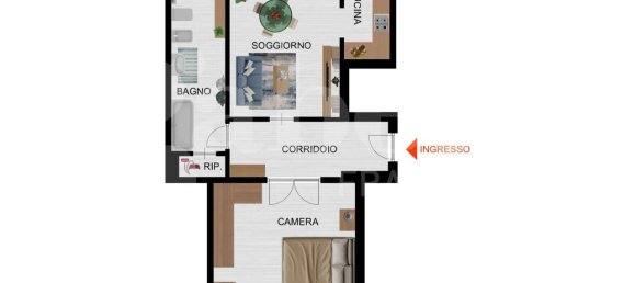 2-Zimmer Wohnung in Pinerolo, Italy, Nr. 41170 24