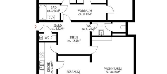 Apartamento de 3 dormitorios en Dobling, Austria No. 170023 14