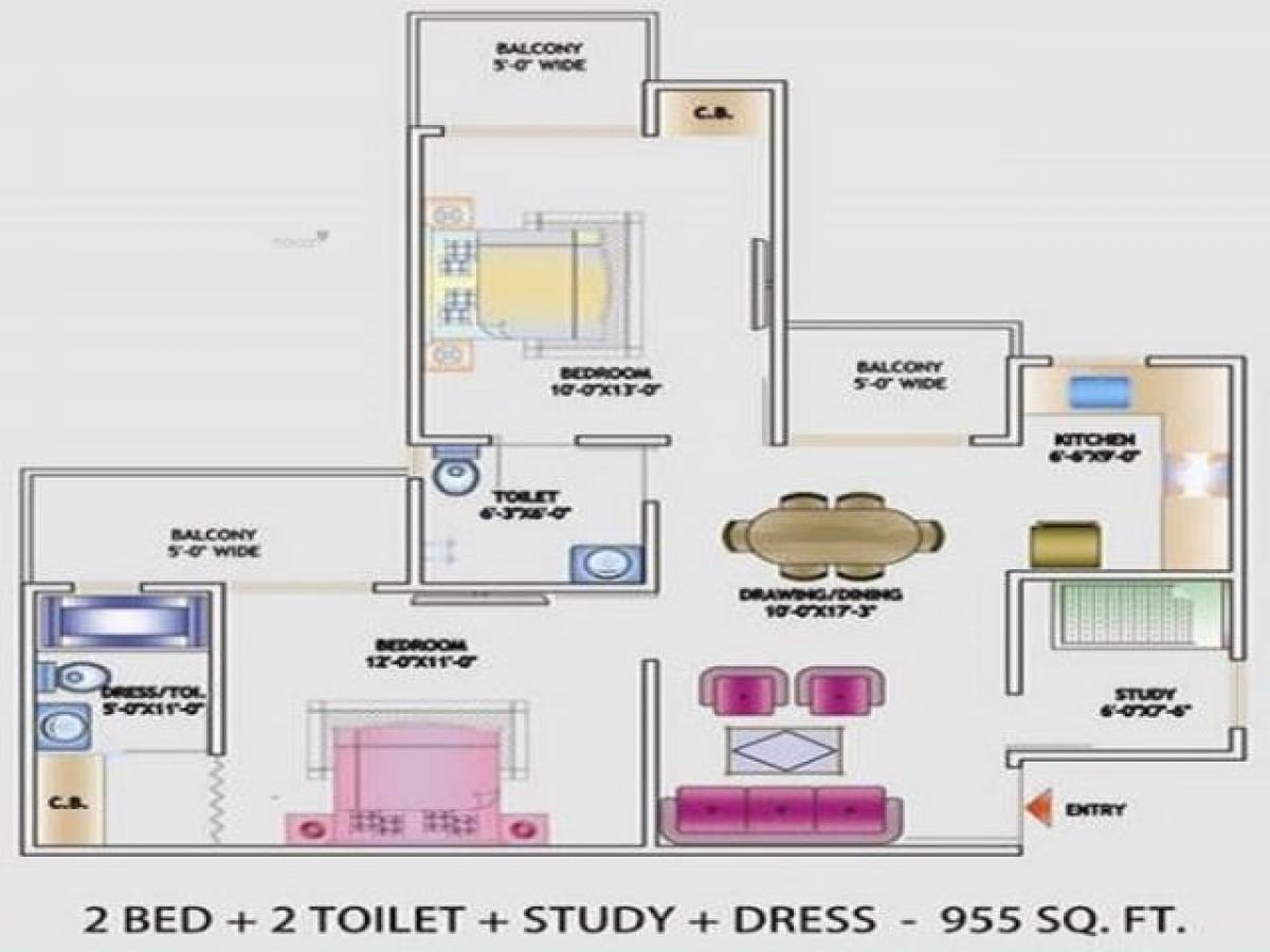 Casa de 2 dormitorios en Noida, India No. 67590