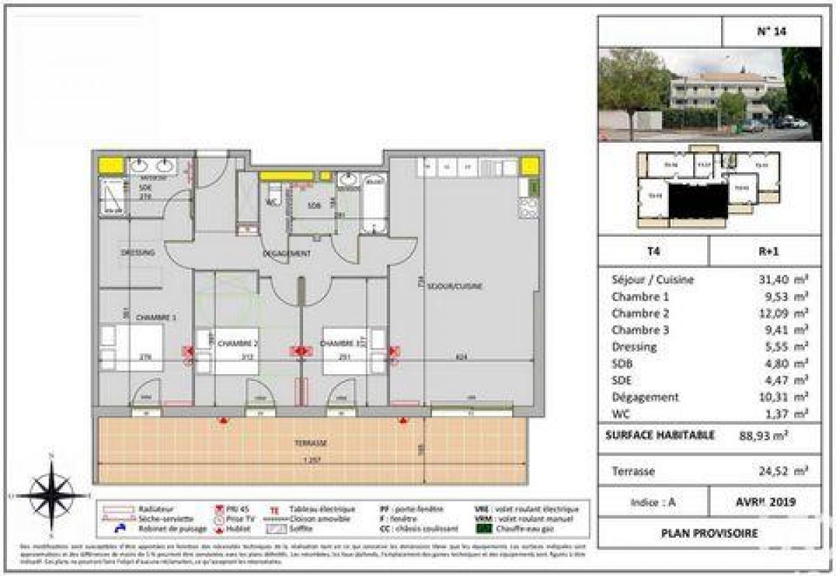 3 bedrooms Condo in Toulon, France No. 6195