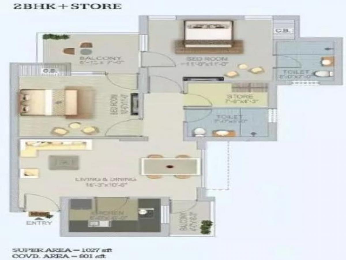 2 bedrooms House in Noida, India No. 67292