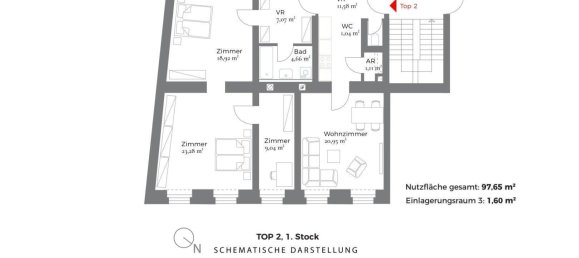 3 rooms Apartment in Mariahilf, Austria No. 143316 8