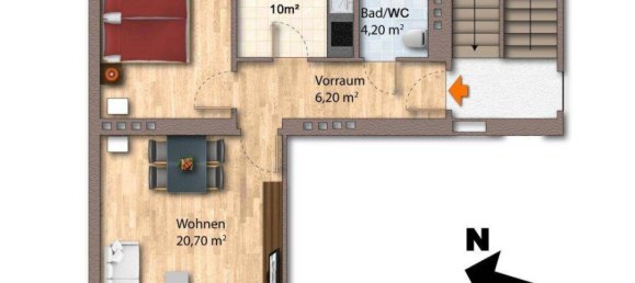 2غرفة شقة في Linz, Austria رقم 229003 16