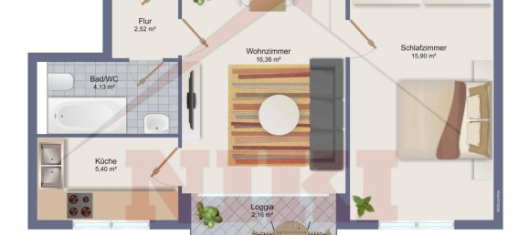 1 Schlafzimmer Wohnung in Salzburg, Austria, Nr. 204354 4