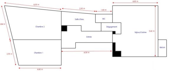 2 غرف نوم شقة في Nantes, France رقم 277997 11