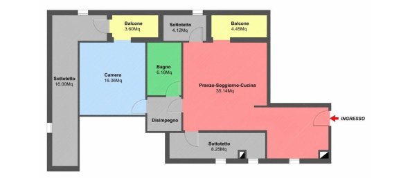 2 Schlafzimmer Wohnung in Bastiglia, Italy, Nr. 327792 8
