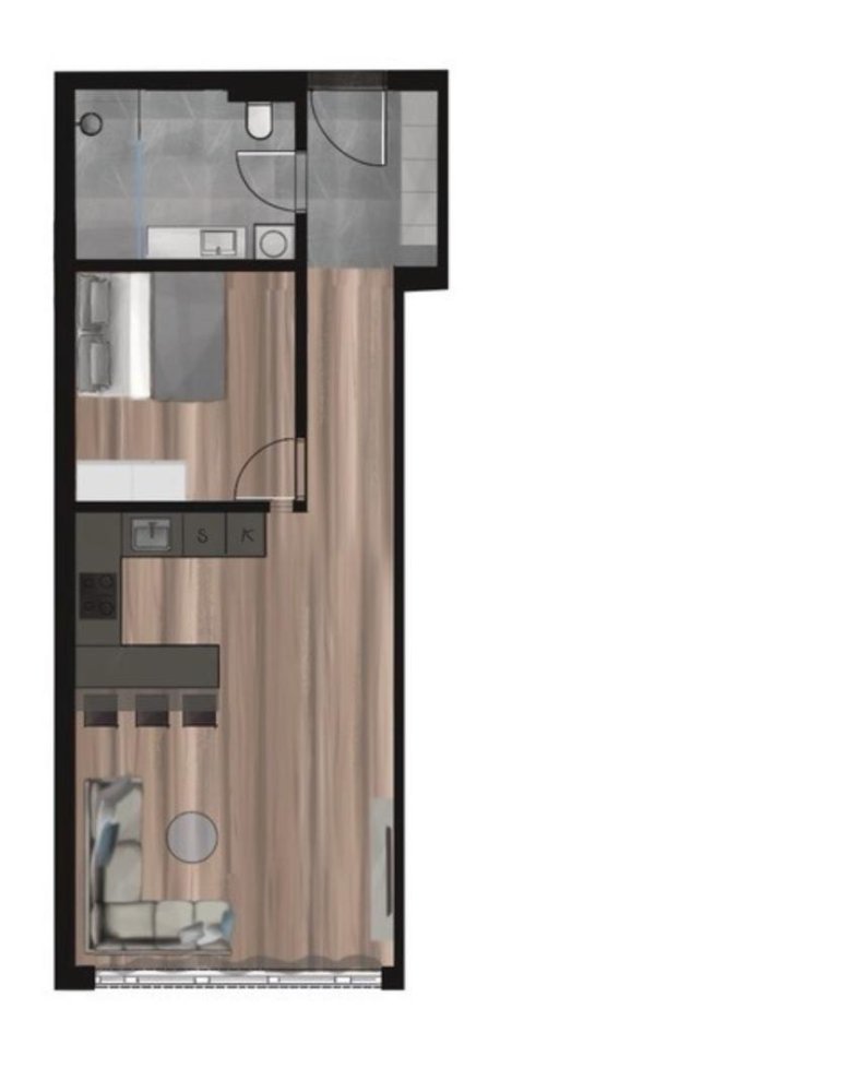 Квартира с 2 комнатами в Кицбюель, Австрия № 93872