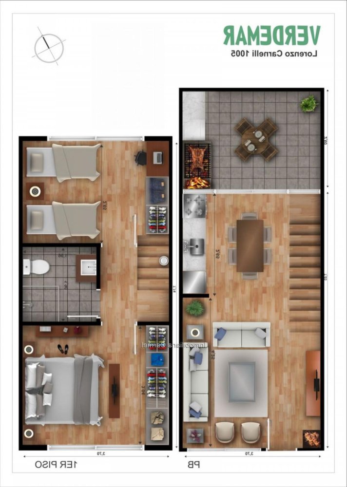 2 chambres Appartement à Montevideo, Uruguay No. 11013