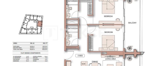 2 dormitorios apartamento en venta en Dubai, UAE № 109934 18