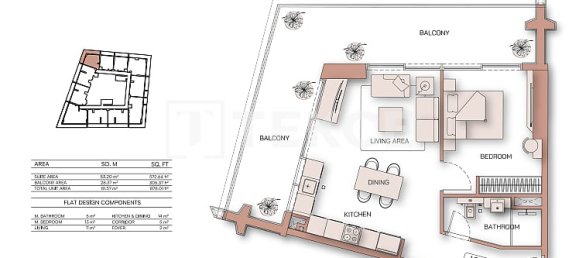 2 dormitorios apartamento en venta en Dubai, UAE № 109934 14