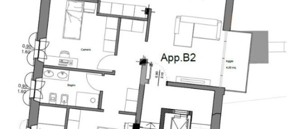 3 rooms Apartment in Brescia, Italy No. 24453 23