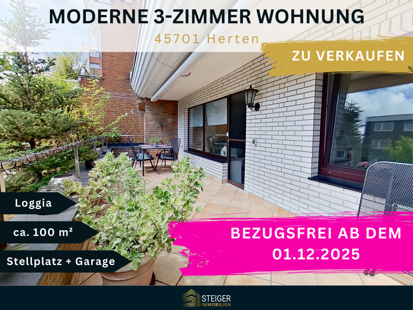 2 Schlafzimmer Wohnung in Recklinghausen, Germany, Nr. 333390