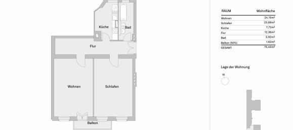 2 rooms Apartment in Friedrichshain, Germany No. 111755 13