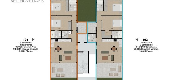 2 غرف نوم شقة في Aglandjia, Cyprus رقم 175002 3