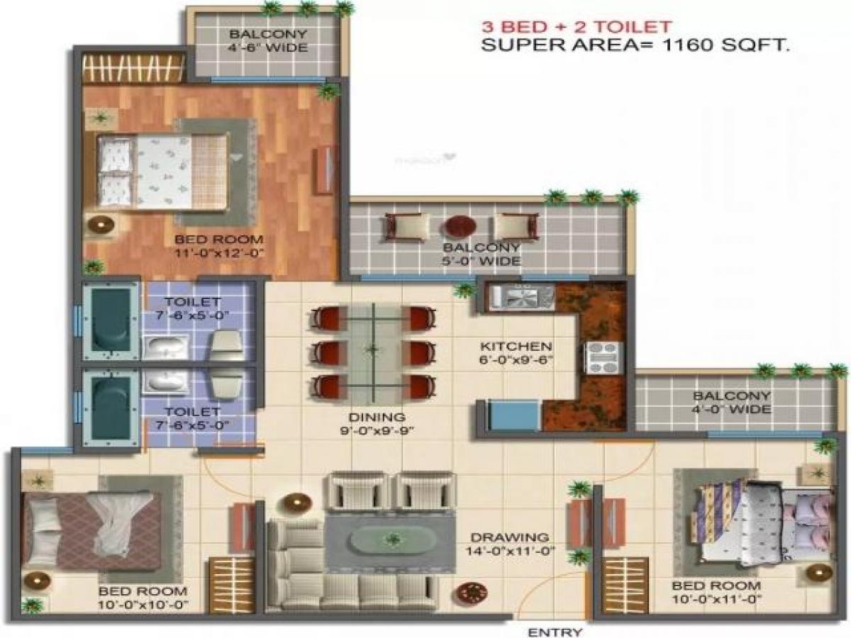 3 chambres Maison à Noida, India No. 67363